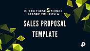 5 Things to Consider Before Choosing the Right Proposal Template - Fresh Proposals
