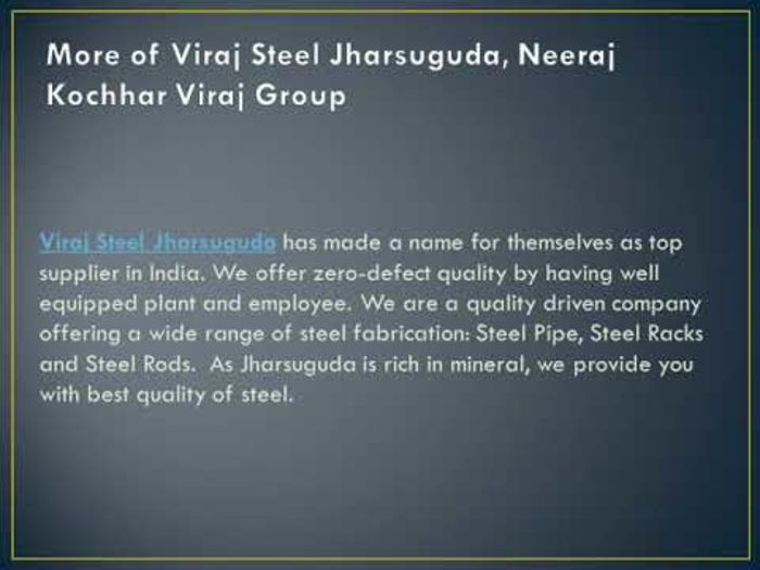 Viraj Steel & Energy Ltd Orissa A Listly List