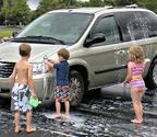 Turn a chore into a fun activity - car washing never looked more refreshing!