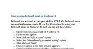 Steps to setup Bellsouth email on Windows 10.docx | DocDroid