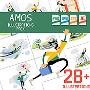 Amos Illustrations Pack