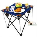 Folding Camping Table Folding Table with Drink Holders and Carry Bag (Blue)