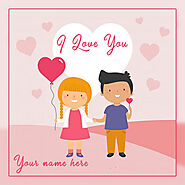 Romantic Couple I Love You Image With Name Edit