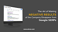 The Art of Making Negative Results of the Company Disappear from Google SERPs