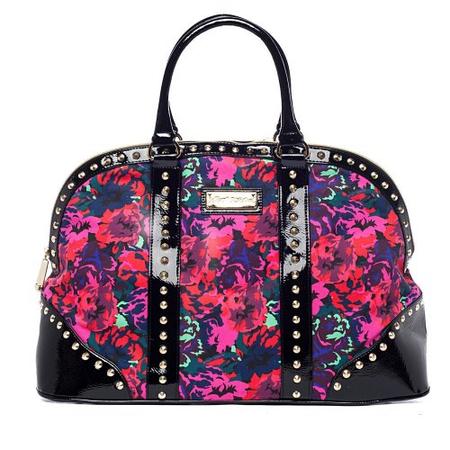 betsey johnson black weekender bag