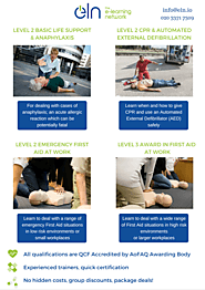 Emergency First Aid courses