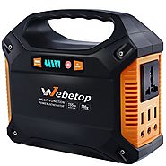 Webetop Portable Generator 155Wh Power Inverter Battery 100W 42000mAh Camping CPAP Emergency Home Use UPS Power Sourc...
