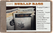 DIY Burlap Bags with Free Printables