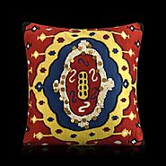 Khiva Thread Embroidery Cushion