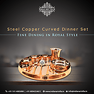 Copper Plate Online | Buy Copper Thali | IndianArtVilla