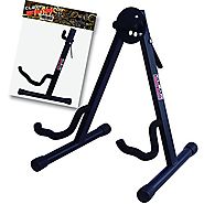 GLEAM Guitar Stand Fit Electric, Classical Guitars and Bass, Guitar Accessories, A-Frame Single Folding Guitar Stand