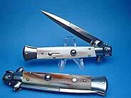 Get spring-loaded system with Italian Stiletto Switchblades