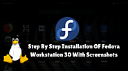 How to install Fedora 30 Workstation Operating System With Screenshots