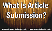What is Article Submission in SEO?