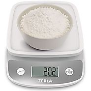 Digital Kitchen Scale by Zerla — Versatile Food Scale — Weigh Snacks, Liquids, & Foods — Accurate Weight Scale within...