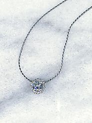 Perfect Piece of Diamond Solitaire Pendants with Gold Chain for your Love!