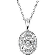 Sterling Silver .05 CTW Diamond 18" Necklace - 69962:100:P
