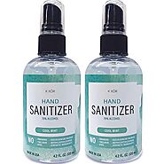 Hand Sanitizer Spray – Antibacterial Sanitizer for Hands and Phone – Set of 2 Disinfectant Spray Moisturizing Hand Sa...