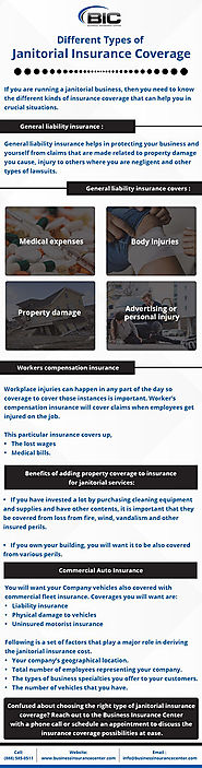 Different Types of Janitorial Insurance Coverage