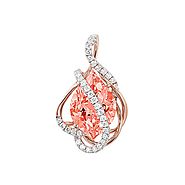 Baxter's Fine Jewelry: Chatham Champagne Sapphire Pendant-CP3896RCS