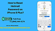 How to Reset Hotmail Password on iPhone 8 Plus? – Email Helps Desk