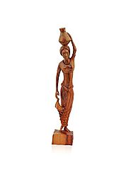 Wooden Woman Statue