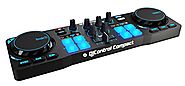 Hercules DJControl Compact super-mobile USB Controller with 8 Trigger Pads and 2 Virtual Turntable Decks