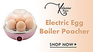 xclusiveoffer Curiocity Electric Egg Boiler Poacher, Compact, Stylish 7 Egg Cooker