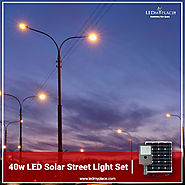 40 Watt - LED Solar Powered Street Lights Set – LEDMyplace