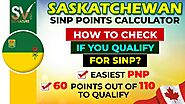SINP PNP Points Assessment Calculator