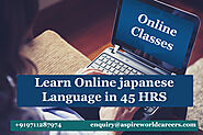 Learn Online Japanese Language in 45 HRS | Aspire world Immigration