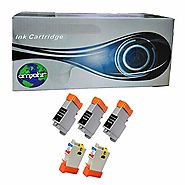 amsahr Remanufactured Replacement Ink Cartridges for Canon BCI-21BK, BJC-4000 - Includes Set of 5: 3 Black and 2 Colo...