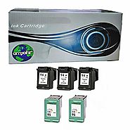 amsahr Remanufactured Replacement Ink Cartridges for HP C8765WN (HP 94) (3 Black, 2 Color, 5-Pack) Compatible to HP D...