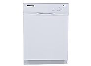 AMANA ADB1100AWW Built-In Tall Dishwasher with Electronic Front Controls and 3 Cycles, 24", White