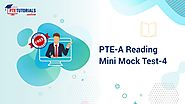 Webinar: PTE-A Reading Mini Mock Test 4