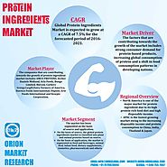 Protein Ingredients Market: Global Industry Growth, Market Size, Market Share and Forecast 2018- 2023