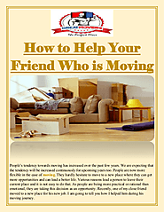 How to Help Your Friend Who is Moving
