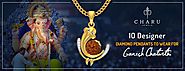 10 Designer Diamond Pendants to wear for Ganesh Chaturthi