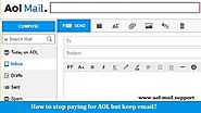 How to stop paying for AOL but keep email?