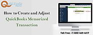 QuickBooks Memorized Transaction – Helpful Features