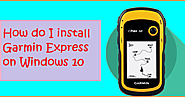 Gps-Updates: How do I install Garmin Express on Windows 10