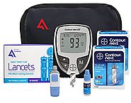 Active1st Bayer Contour NEXT Diabetic Testing Starter Kit 100 Strips 100 Lancets