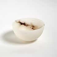 Global Views Mini Alabaster Bowl | Home Fragrances At Grayson Living