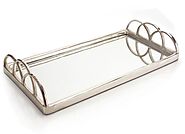 John Richard Silver Mirrored Tray 30inW 15.5inD 5.5inH | Home Accents At Grayson Living