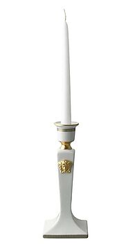Versace Candleholder Porcelain 8.25 Inch Gorgona | Home Fragrances At Grayson Living