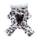 Adorable Leopard Dog Coat for Dog Hoodie Dog Clothes Soft Cozy Pet Clothes,S