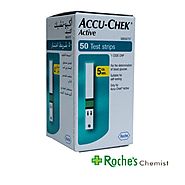 Accu-Chek Active Blood Glucose Test Strips 1 x 50 for diabetes- Roche’s Chemist