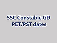 SSC Constable GD PET/PST dates