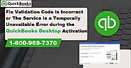 Fix QuickBooks Validation Code Issues During QB Desktop Activation