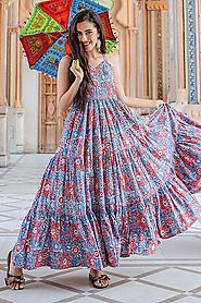 Multicolored Summer Indian Dress